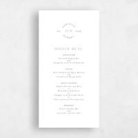 White Wedding Menu - Okavango