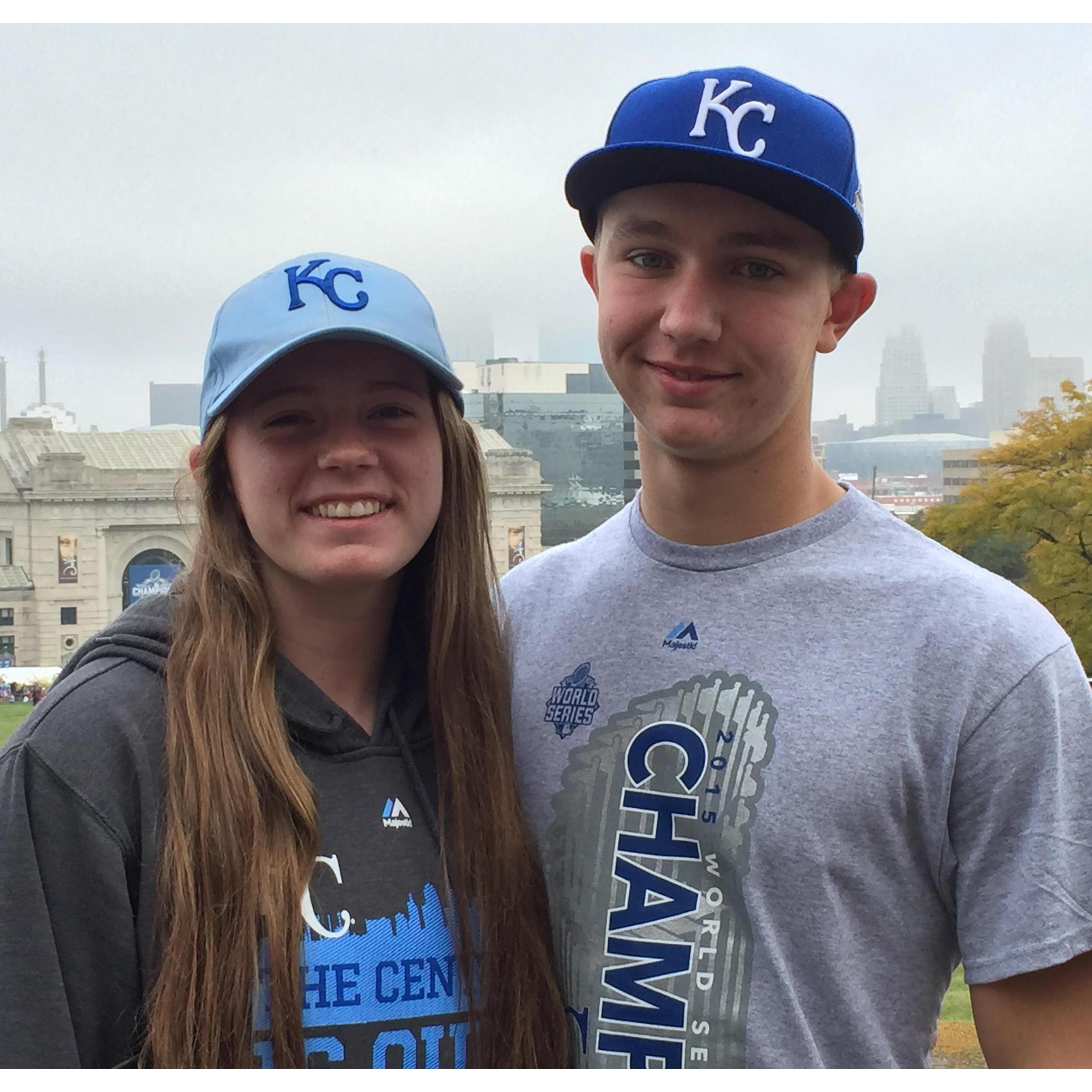 Parade/Rally for the Royals when they won the World Series in 2015