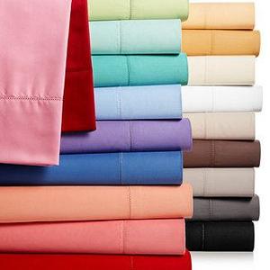 Solid Cotton Sheet Set, King Bed