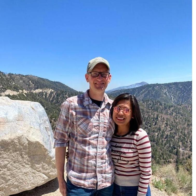 This was on our way to Big Bear Lake California after he proposed at our cabin in Green Valley lake. Simple proposal yet so romantic as we were at the top of the mountain. :)