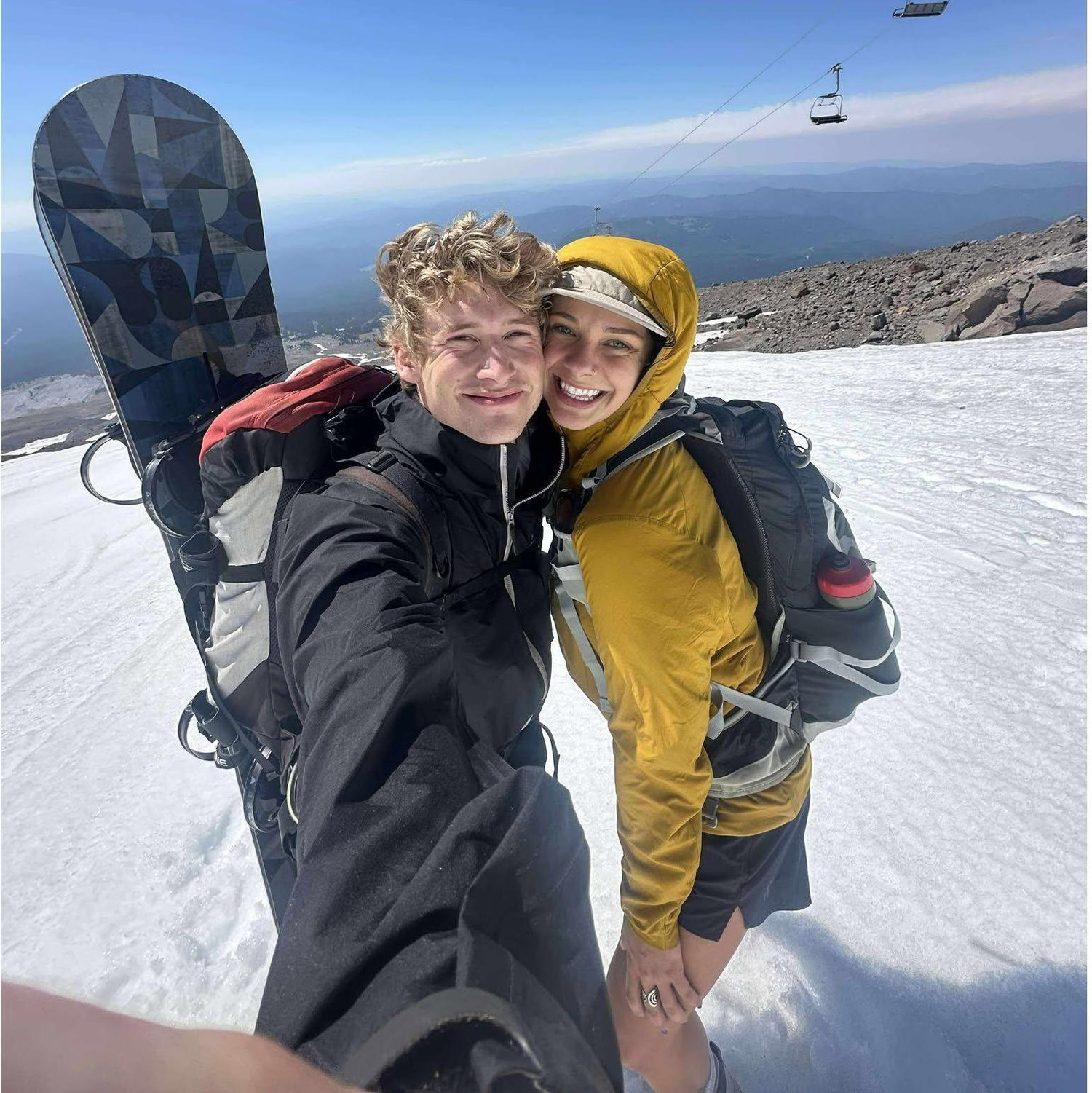 Our second date boot-packing Timberline! We have a thing for Mt. Hood...