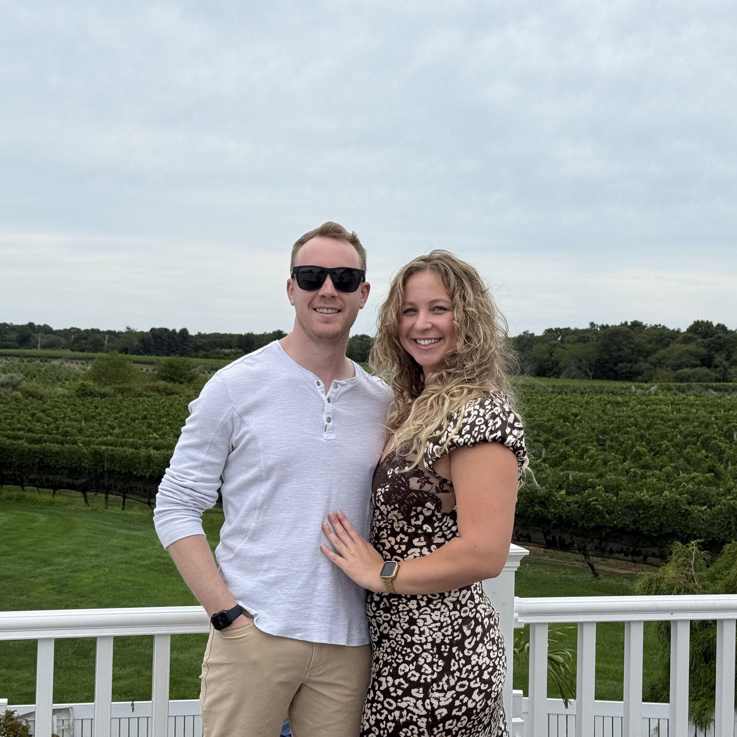Our first picture at our wedding venue