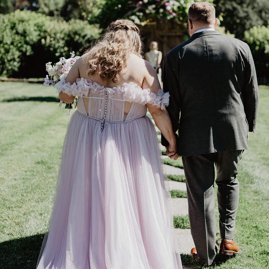 We walked hand in hand together to "Walk with Me" by Goldford.