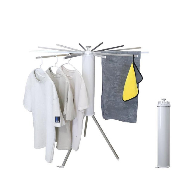 RFOUO Clothes Drying Rack Tripod,Laundry Hanger Dryer Rack,Portable Drying Rack,Foldable Drying Rack-Drying Rack Clothing Laundry Bedroom Household Aluminum-12rods