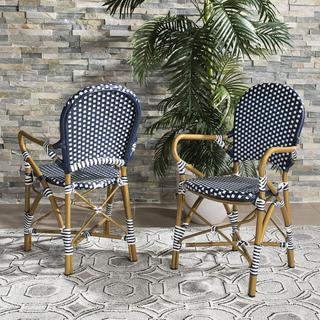 Hooper Indoor/Outdoor Stacking Arm Chair, Set of 2