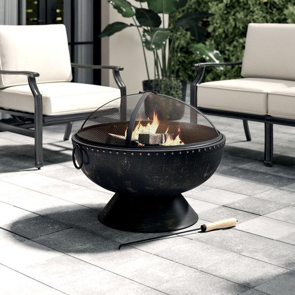 Tuscola Firebowl Steel Wood Burning Fire Pit