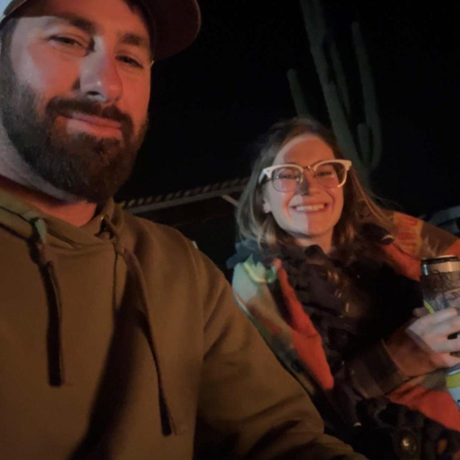 By the fire, one of our favorite places to be!