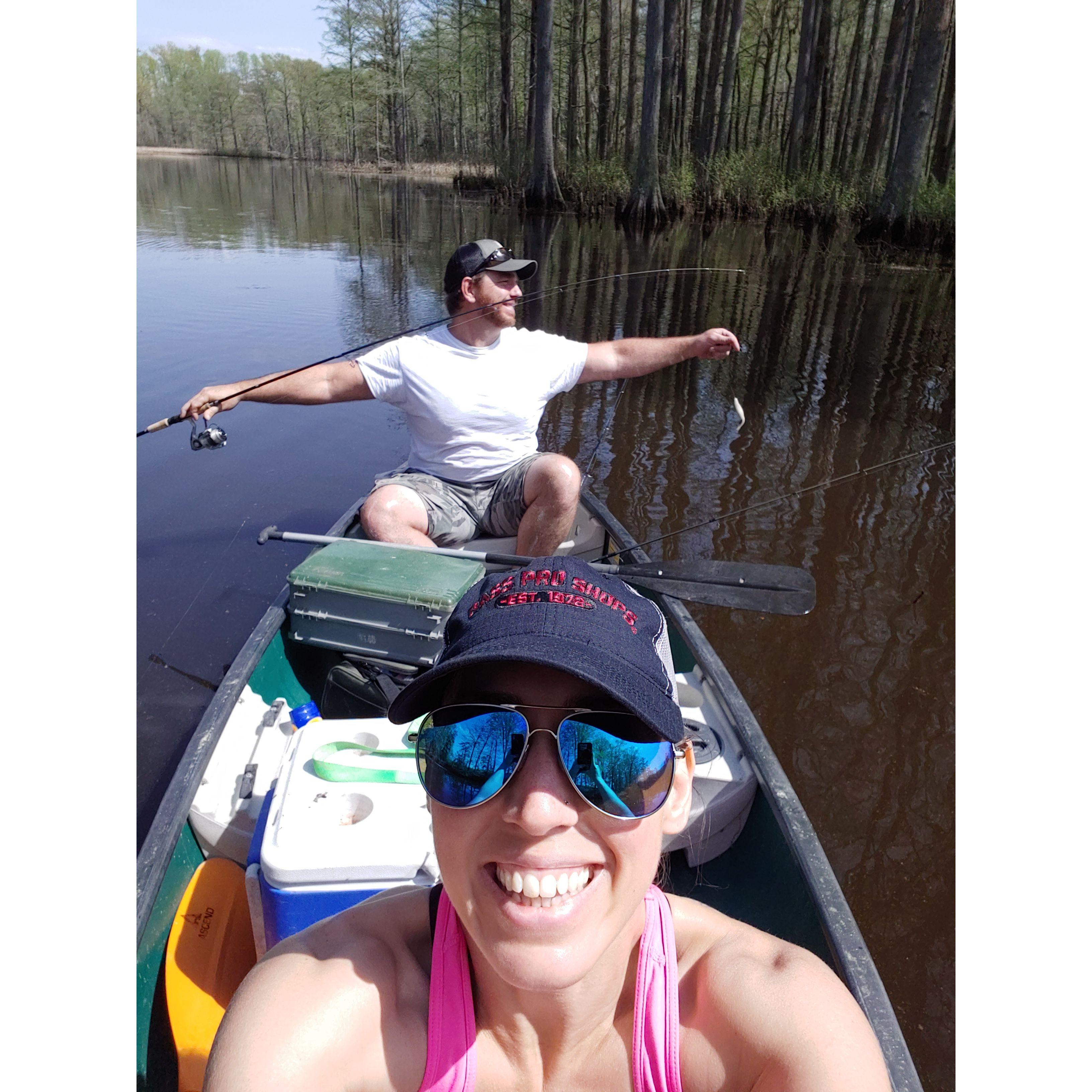 We love fishing! Which one of us is the catch? ;)