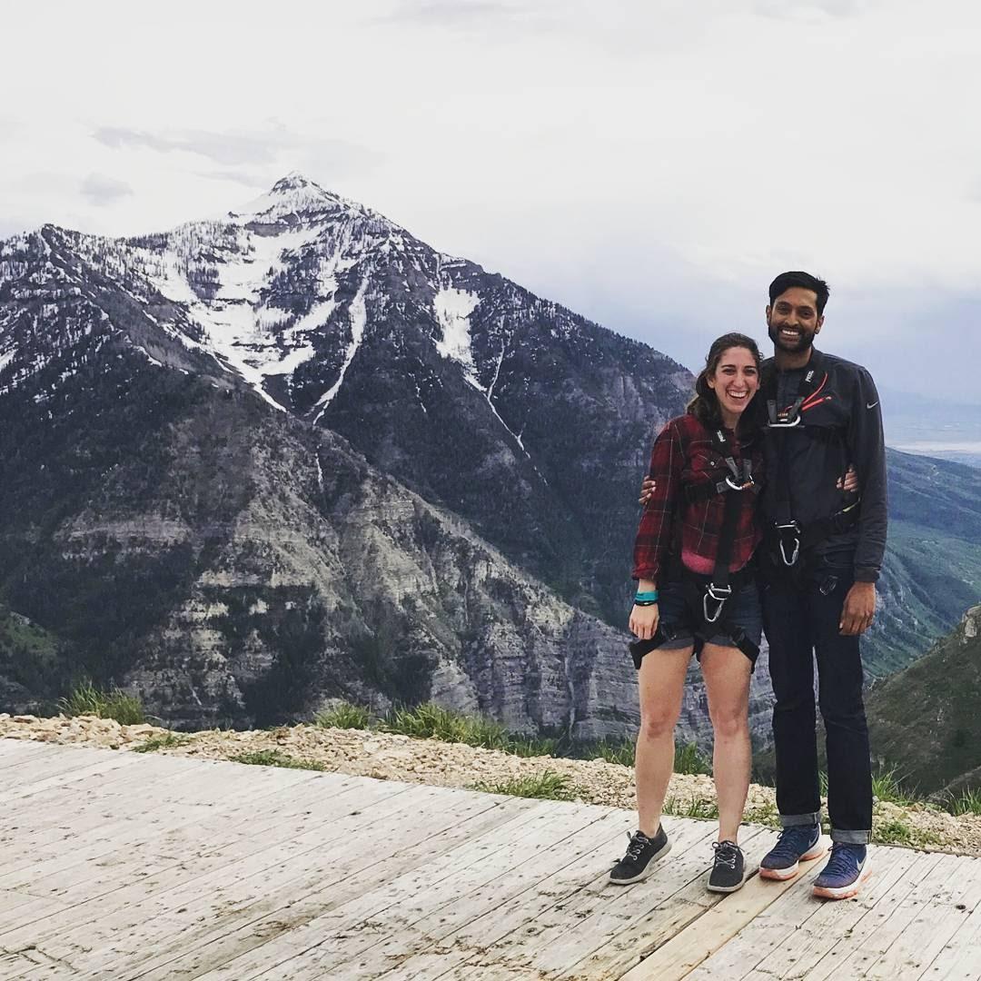 First time ziplining in the mountains!