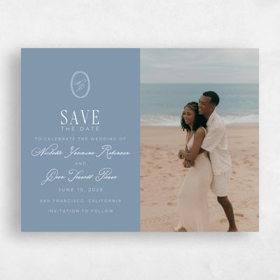 Storm Blue Wedding Save the Date - Reece Photo