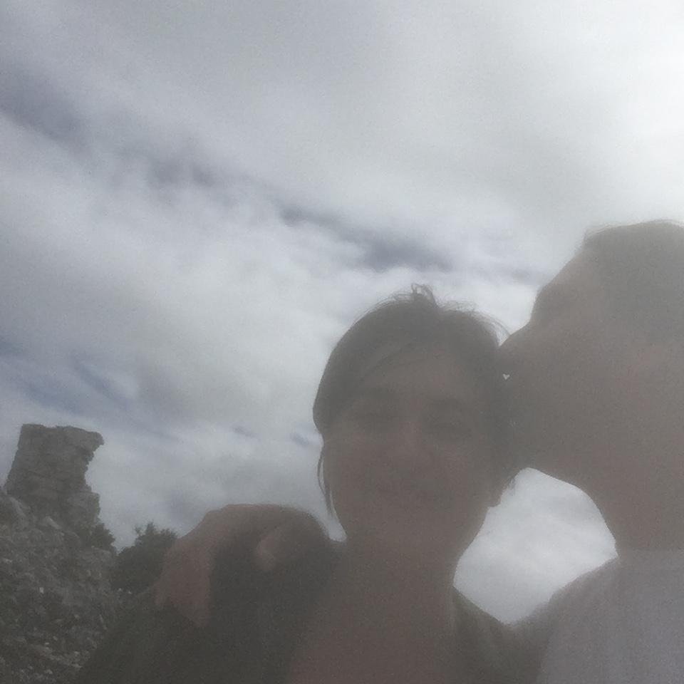 Us being cute at the pyramids in Tulum.