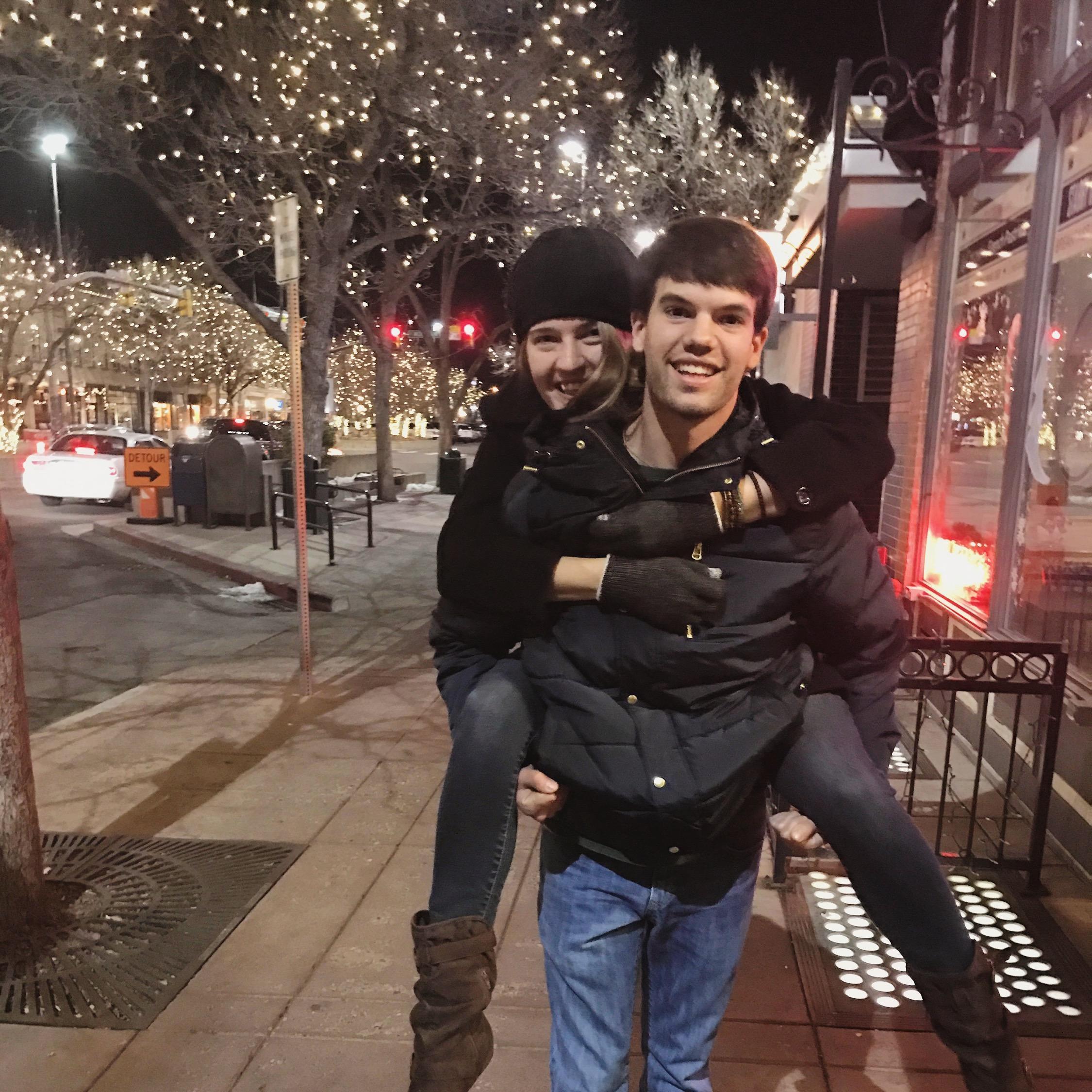 First piggyback ride