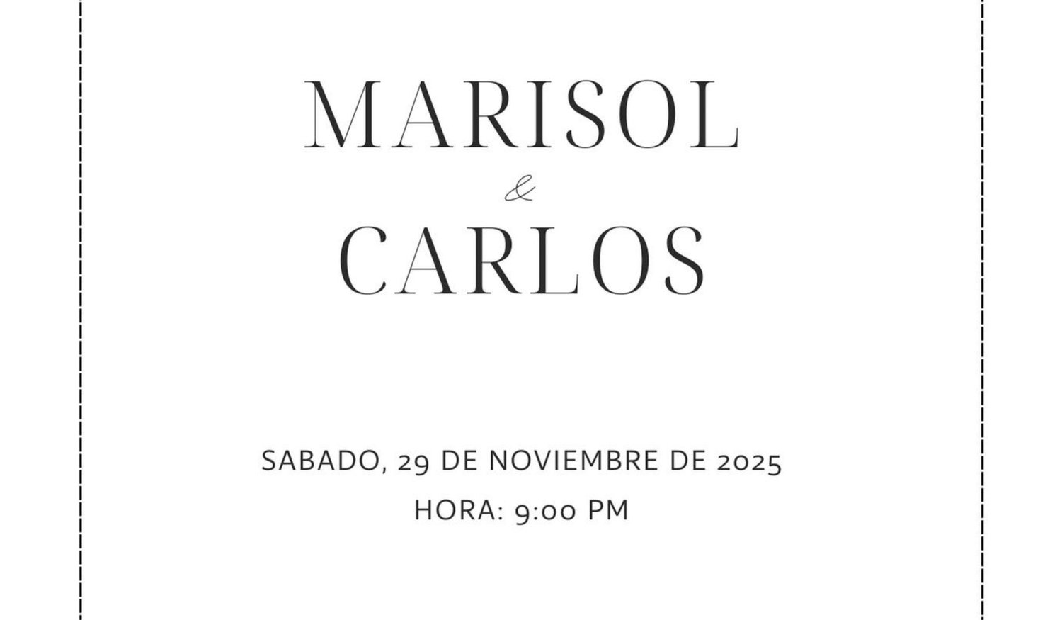 The Wedding Website of Marisol Ibarrondo and Carlos Marron