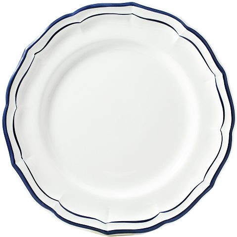 Gien Dinner Plate, Indigo
