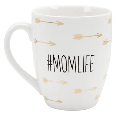 Pearhead 16oz Ceramic #Momlife Coffee Mug