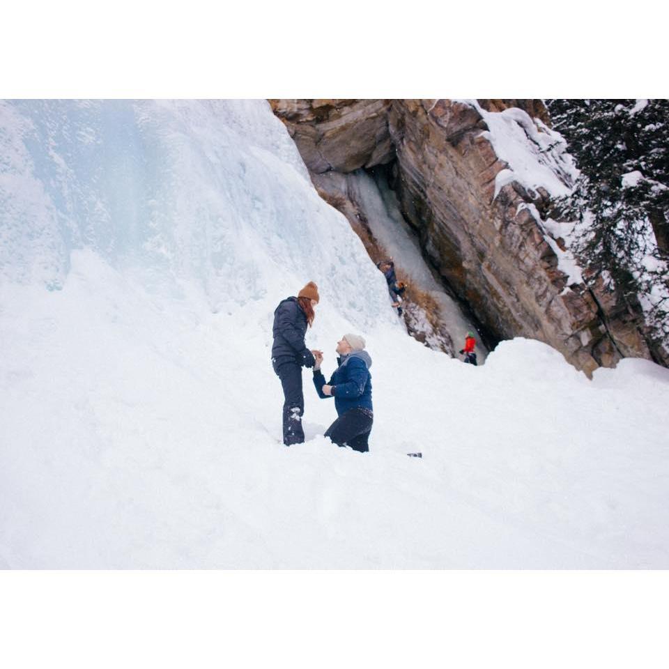 The surprise proposal in Banff, Alberta!