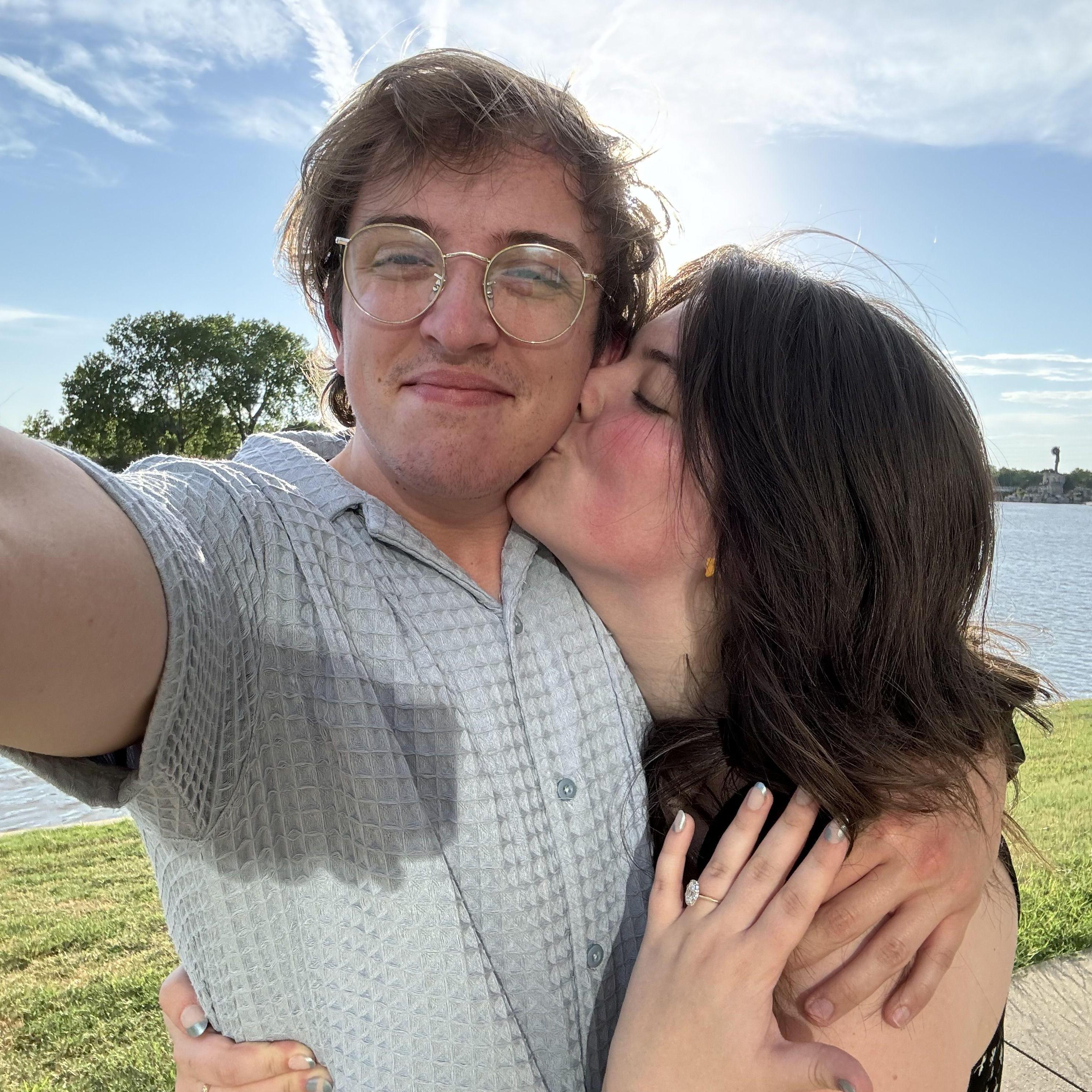 Right after Collin asked to marry me on our on year anniversary!