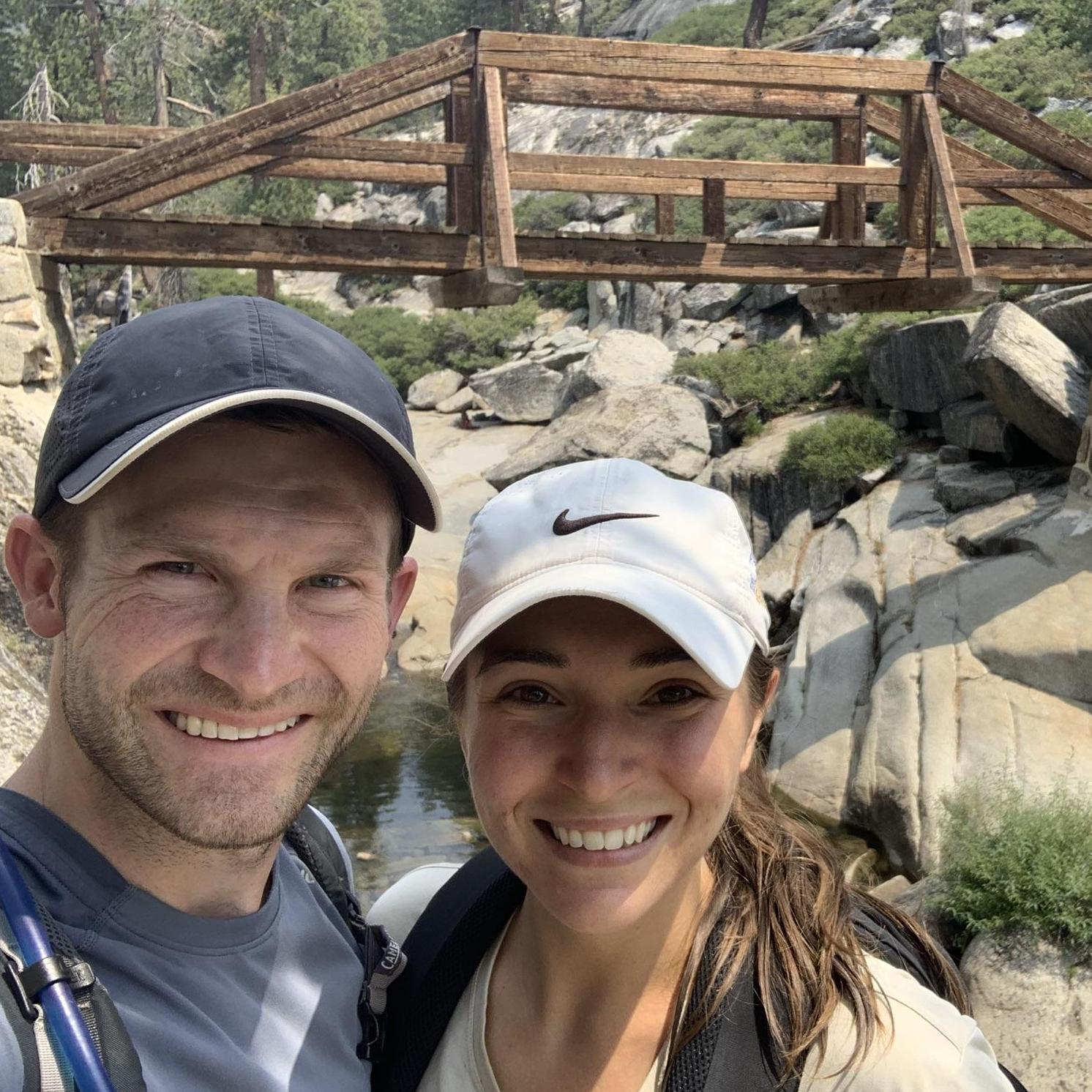 Low water levels at the top of Yosemite Falls - great for swimming!