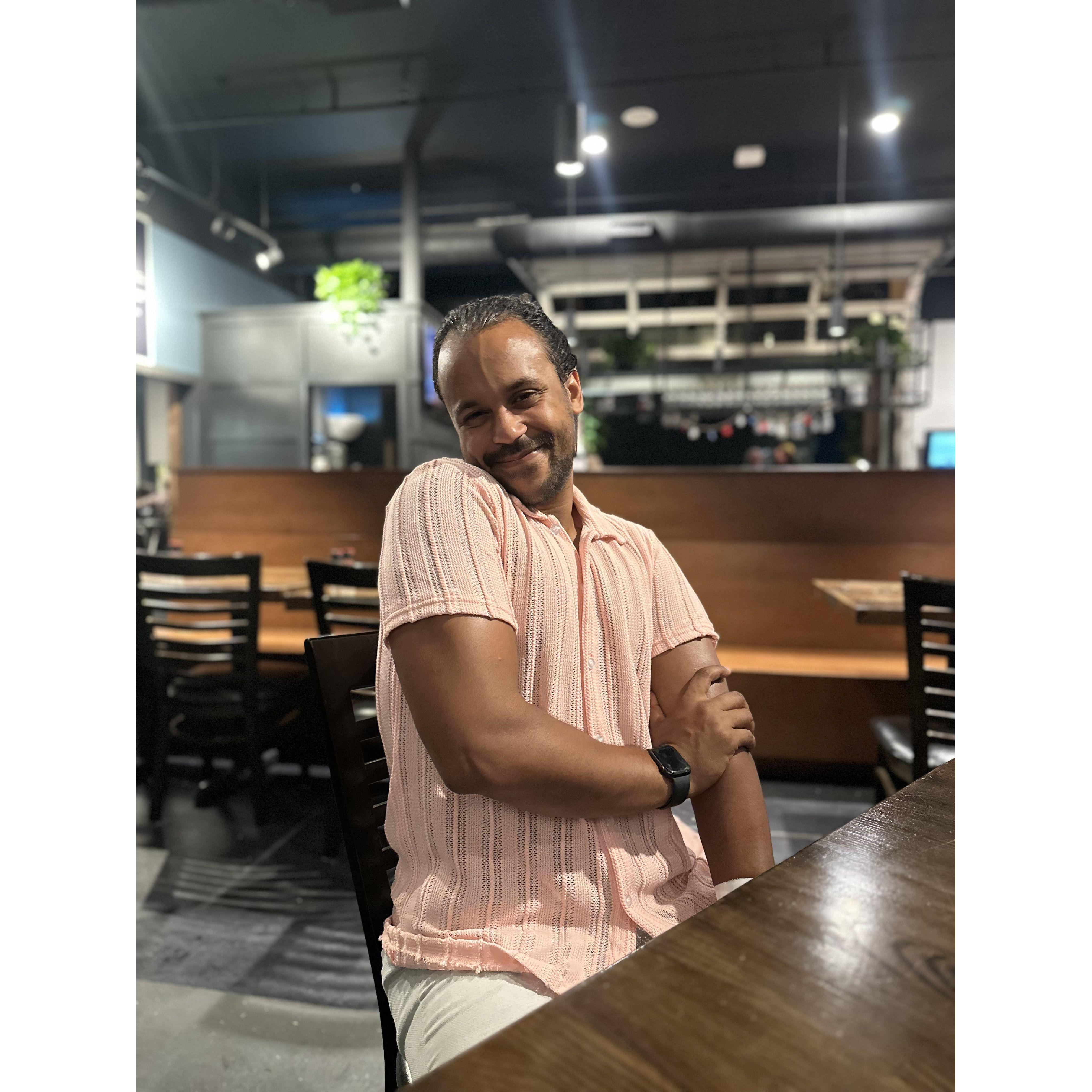 Hunter before he saw the bill...