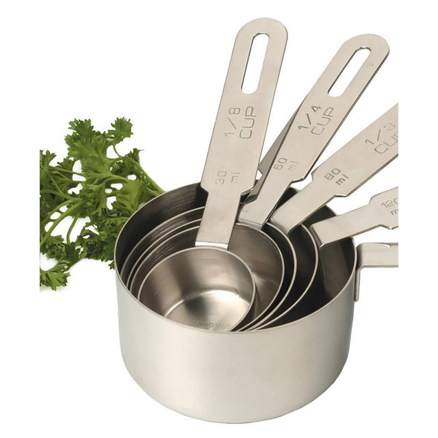 RSVP International Endurance Stainless Steel 5 Piece Measuring Cup Set