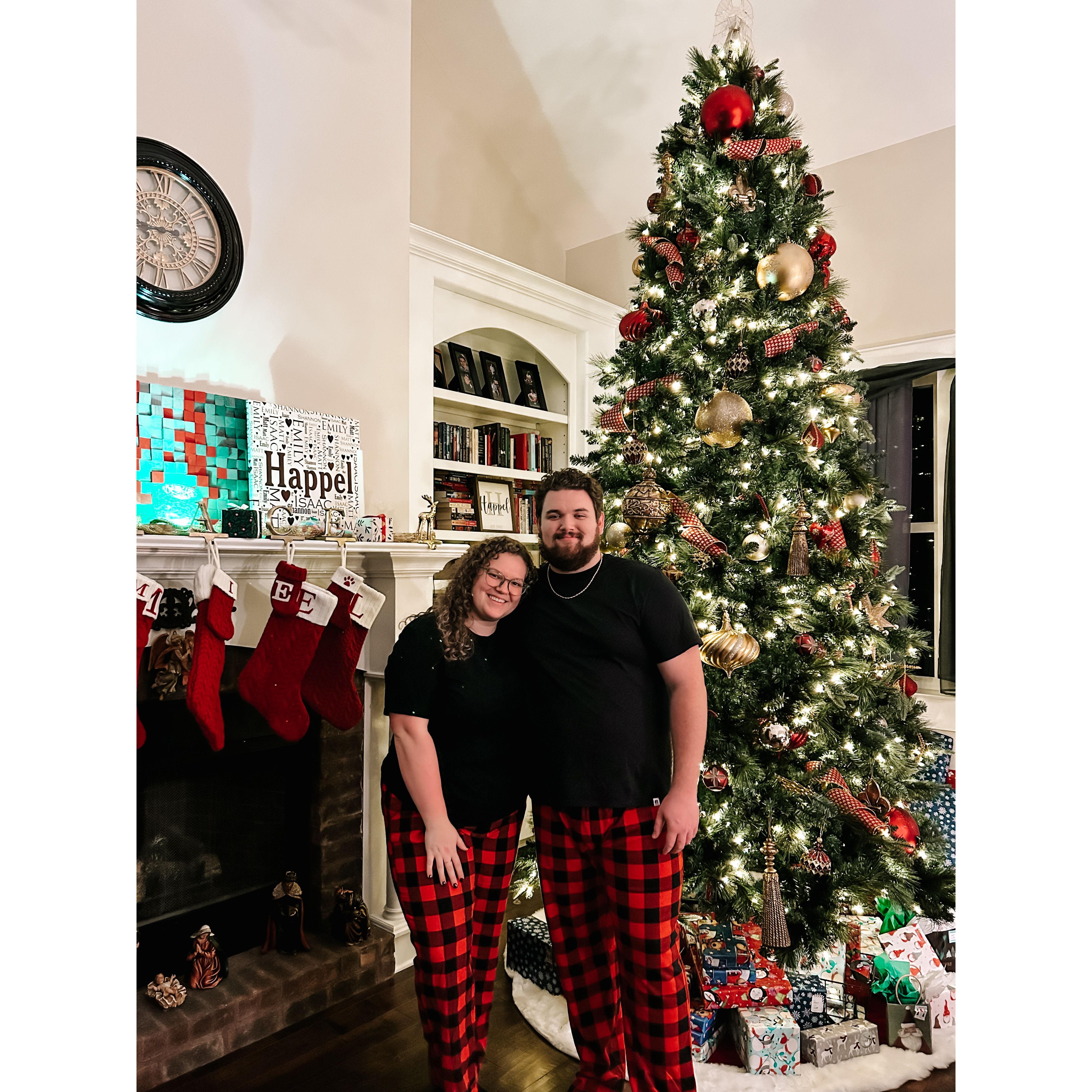 Whose idea do we think the matching Christmas PJs was?