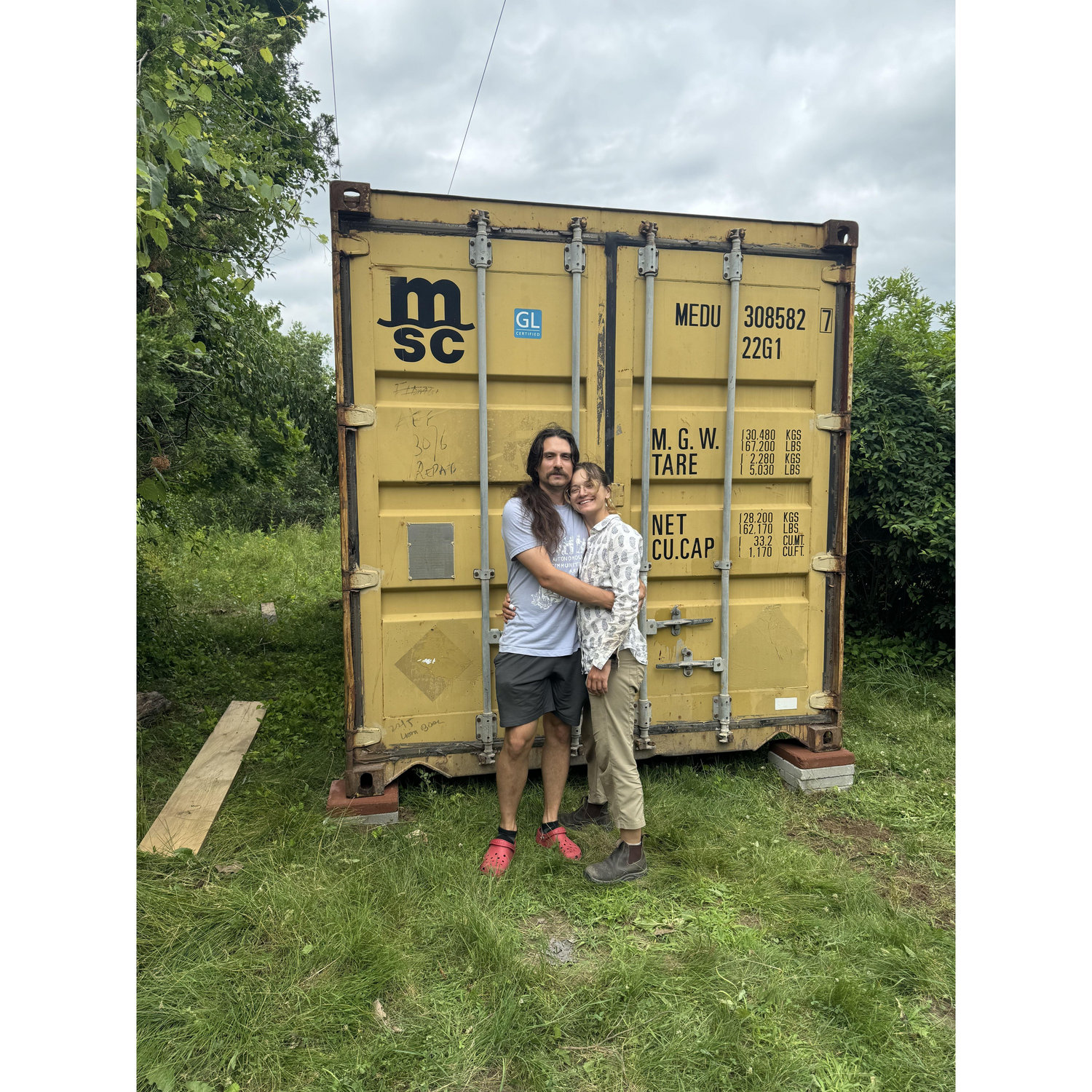 Proud parents of a shipping container <3