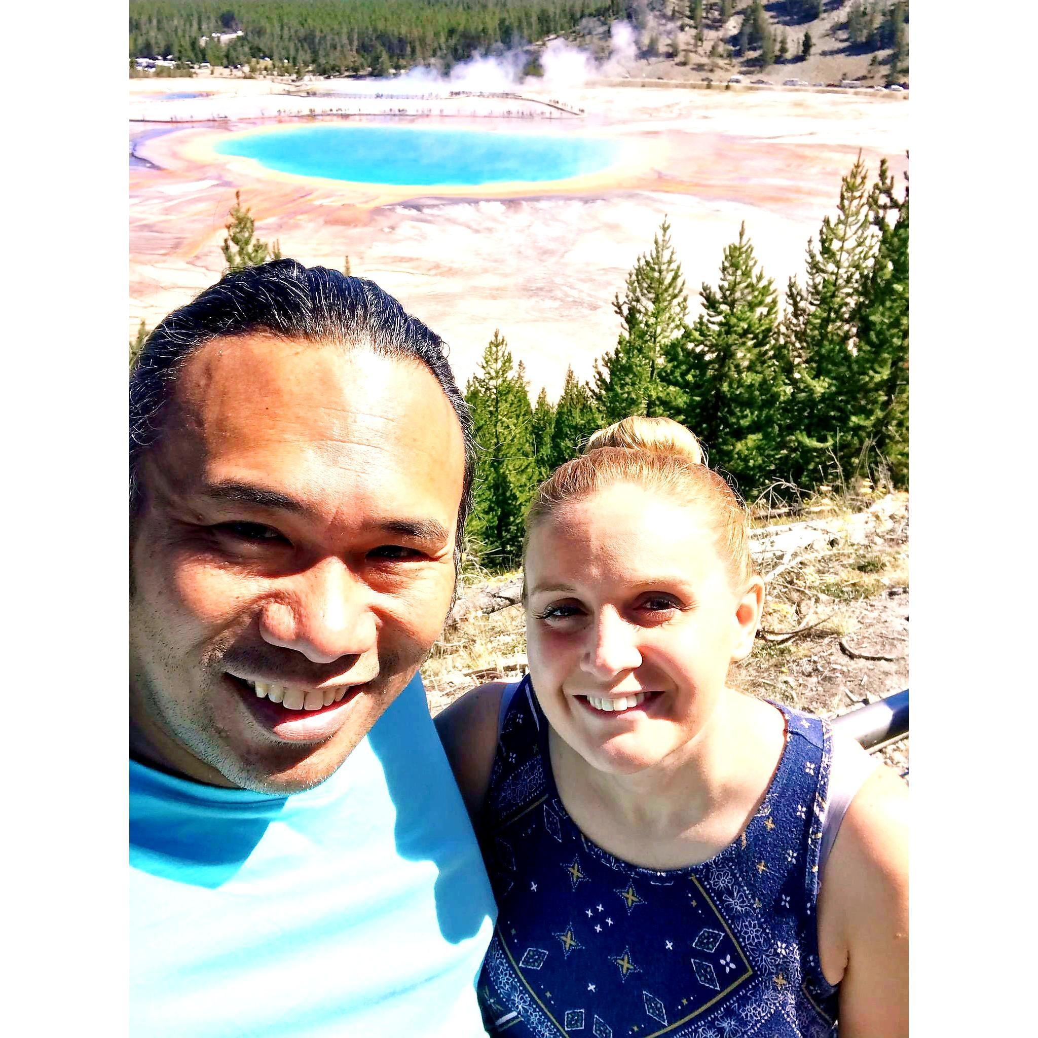 Grand Prismatic Spring in Yellowstone National Park