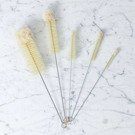 German 5 pc. Bottle Brush Set with Cotton Tip