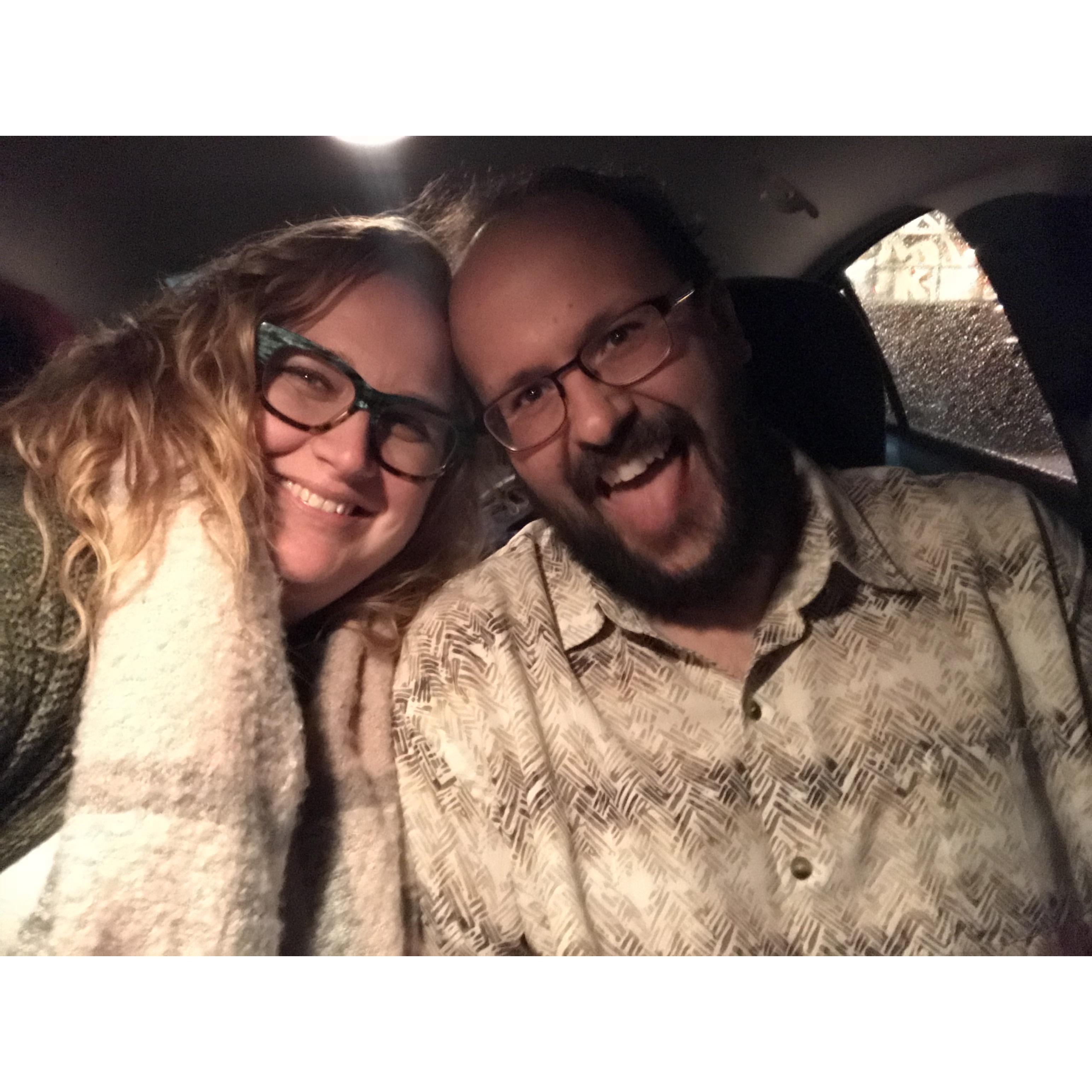 Having fun getting to know each other even before we were dating , when we were just friends