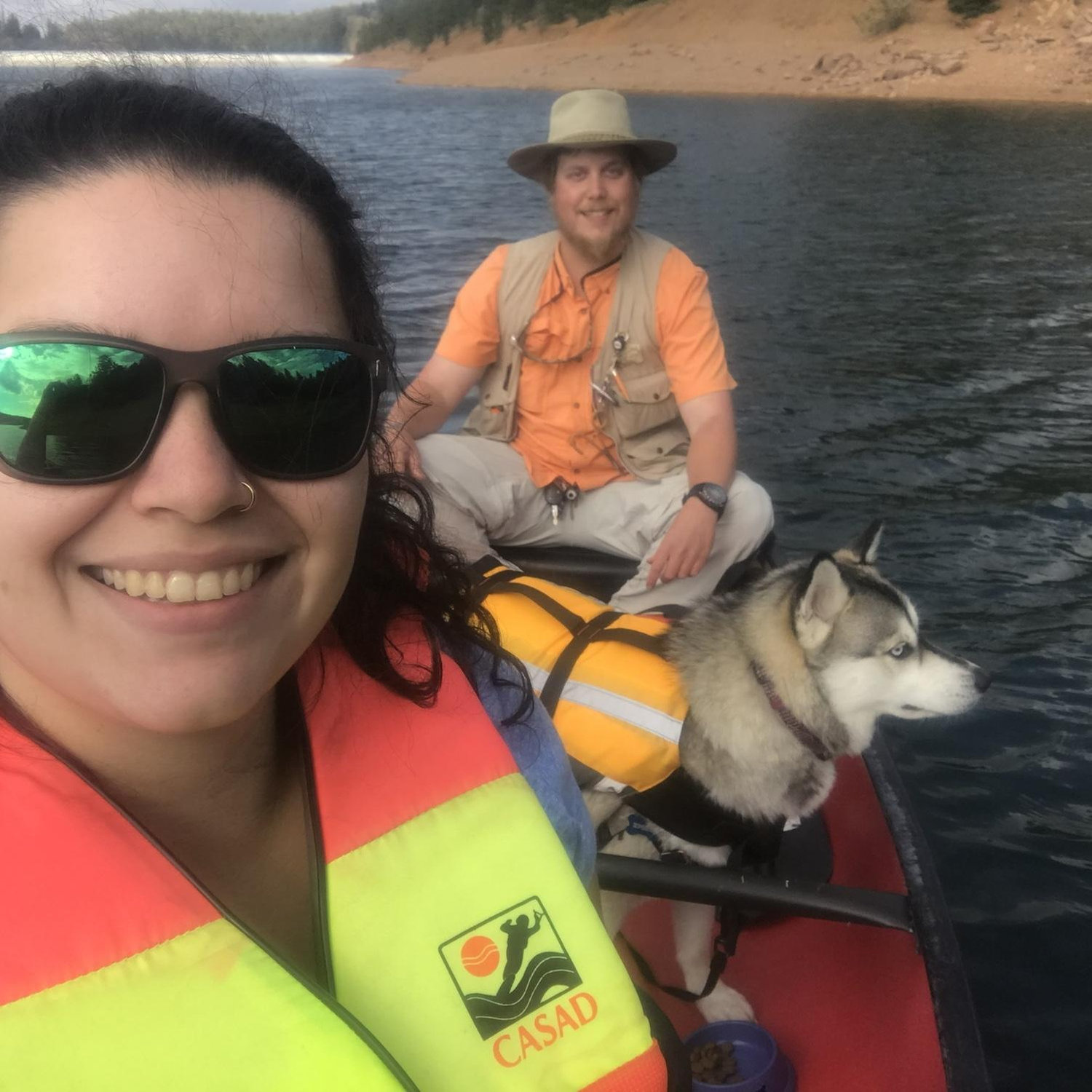 Dog in a boat