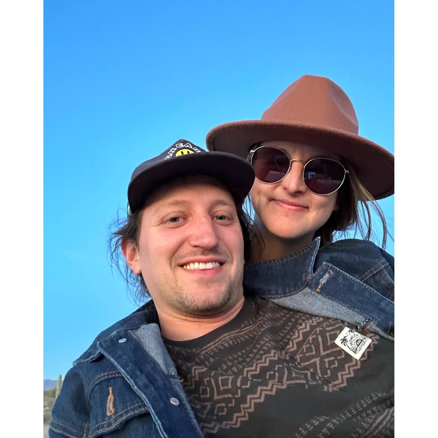 Taken on top of our bus in he Arizona desert