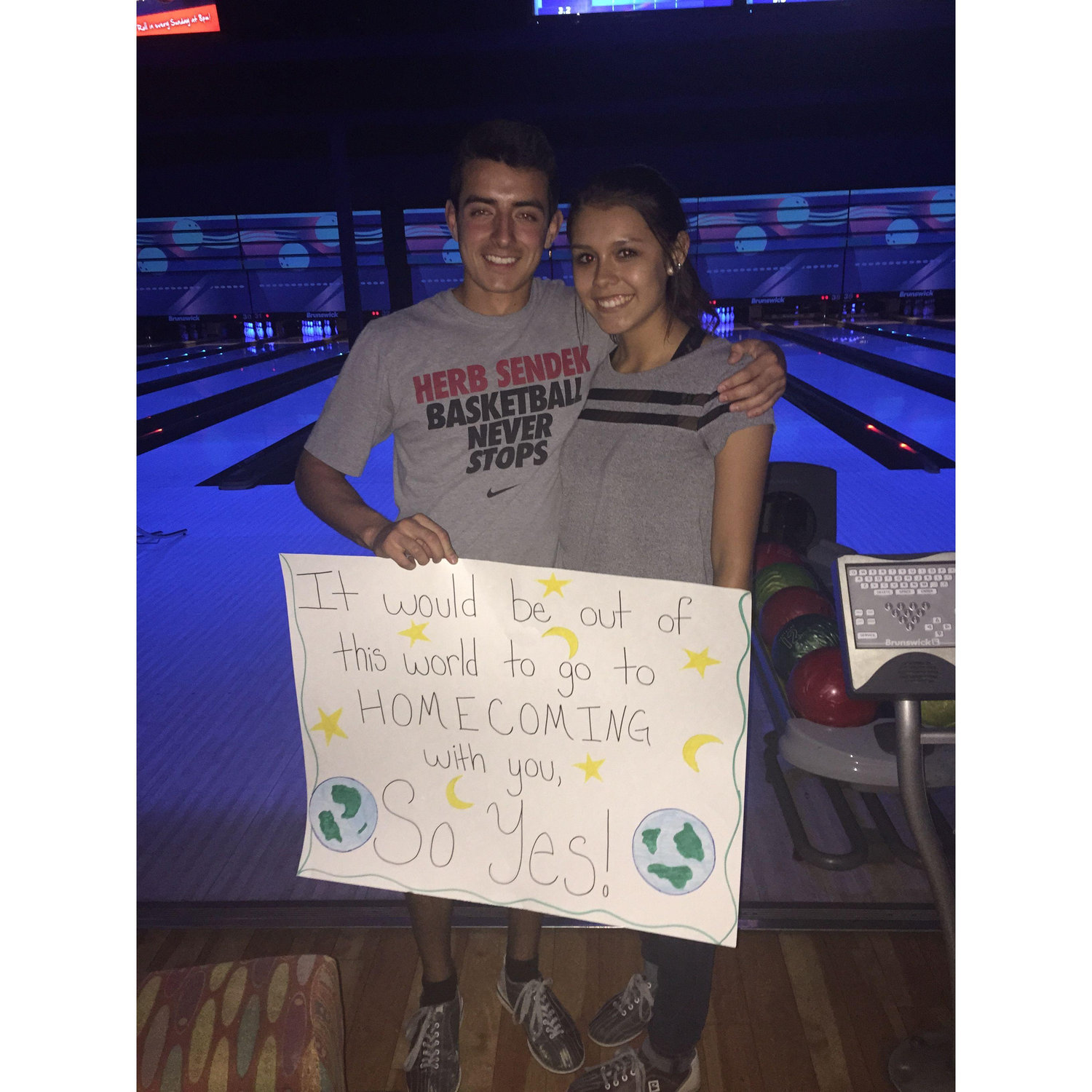 This is how I responded yes to going to homecoming with him