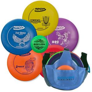 Driven Disc Golf - 5 & 6 Disc Starter Sets - Perfect Bundle for Beginners - Includes 5-6 Innova Discs + FREE Mini Disc and 100% Satisfaction Guarantee