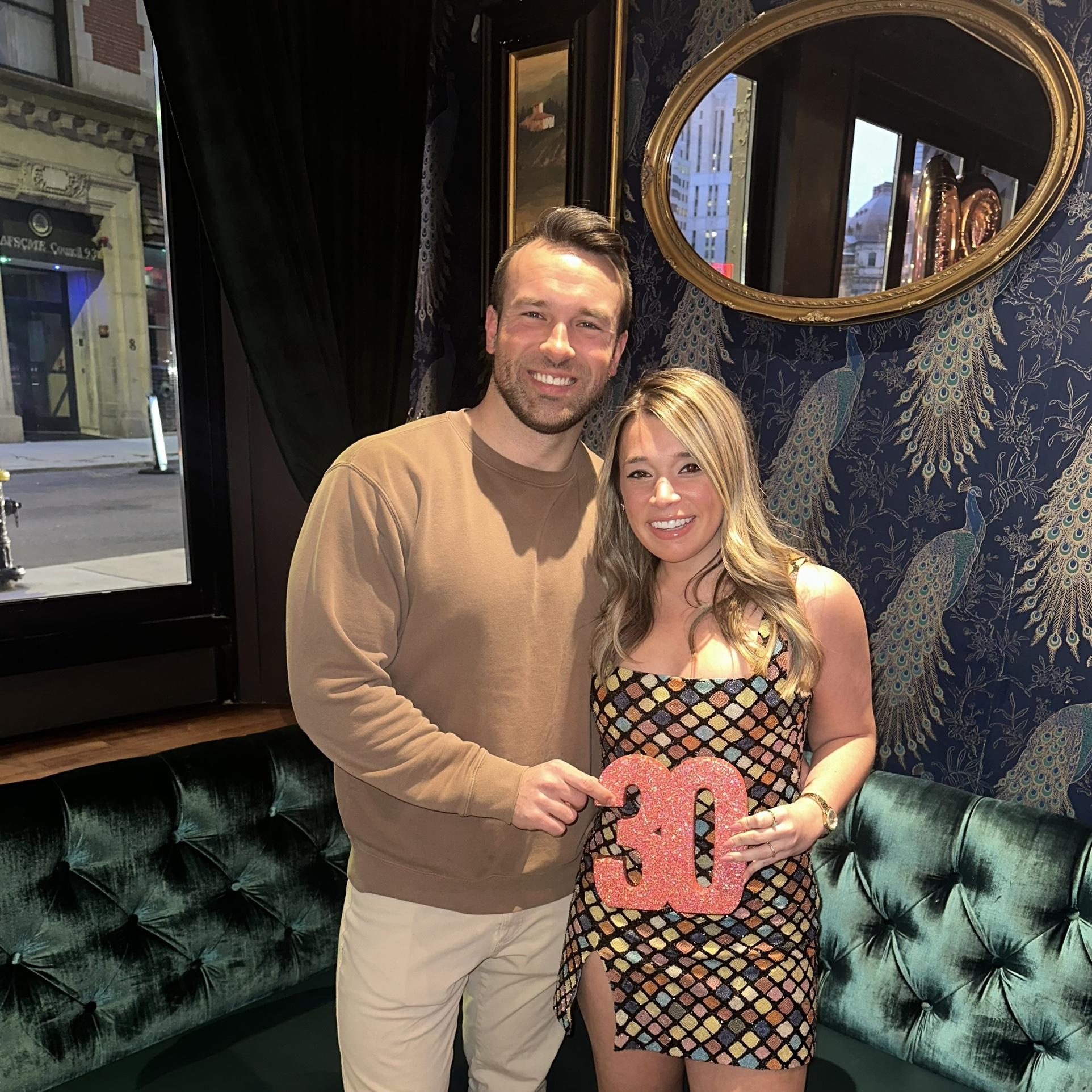 Julie’s 30th birthday….little did we know we would find our first apartment together the next morning!