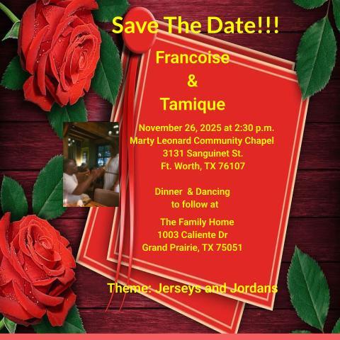 The Wedding Website of Tamique Akins and Francoise Dupree