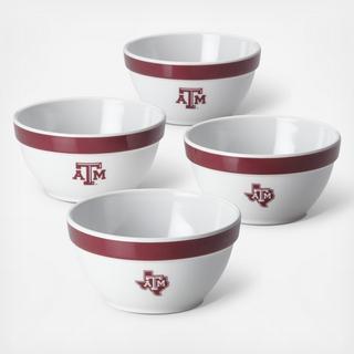 Texas A&M Party Bowl, Set of 4