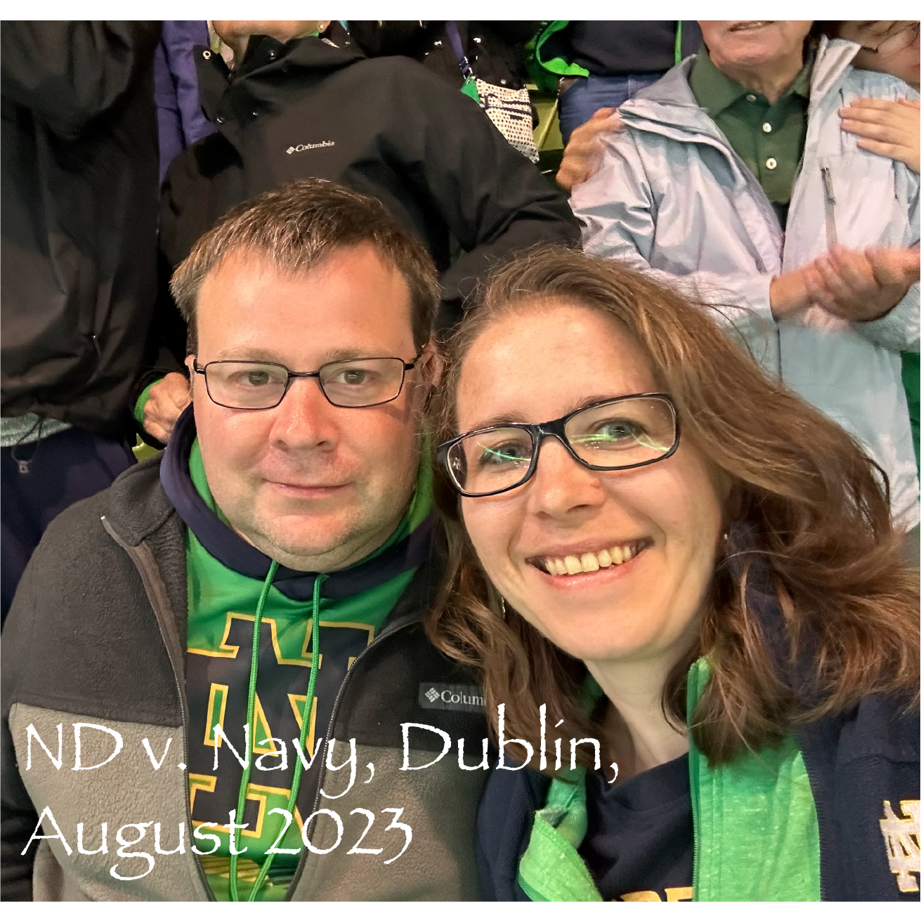 We traveled to Dublin to cheer on the Irish at the shamrock series game vs. Navy!