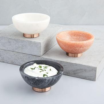 Marble + Copper Dip Bowl