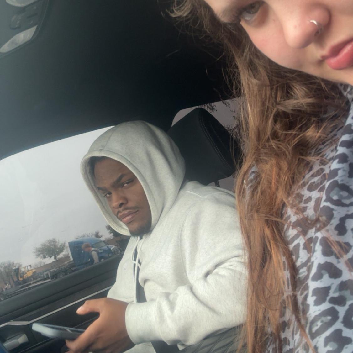 rainy day car selfie