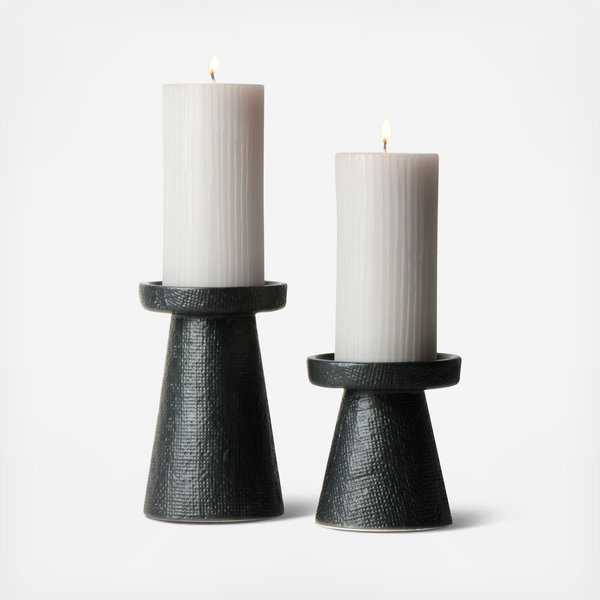 Storied Home Stoneware Candle Holder