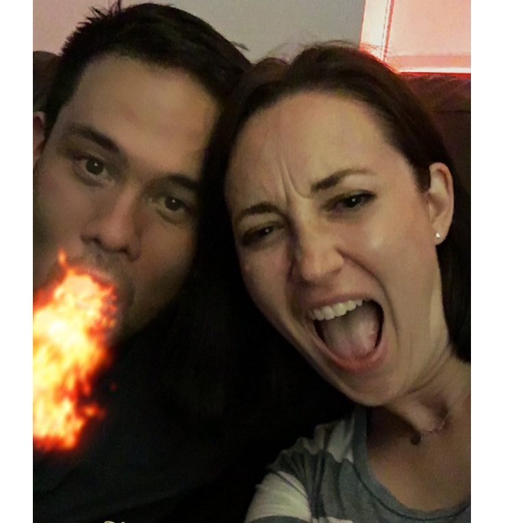 Our first date - we discovered Snapchat filters for the first time - Brooklyn, NYC
