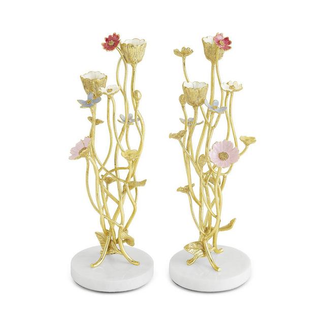 Michael Aram Wildflower Candle Holders, Set of 2