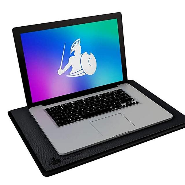 DefenderPad Laptop EMF Radiation & Heat Shield - 5G Blocker & Anti-Radiation Notebook Computer Lap Pad & Lapdesk Compatible with up to 17" Laptop, Chromebook, MacBook (Black)