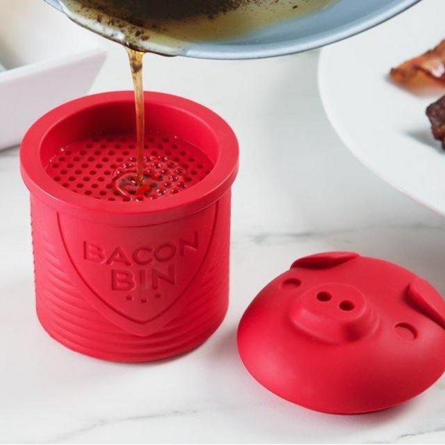 Bacon Bin Silicon Grease Container