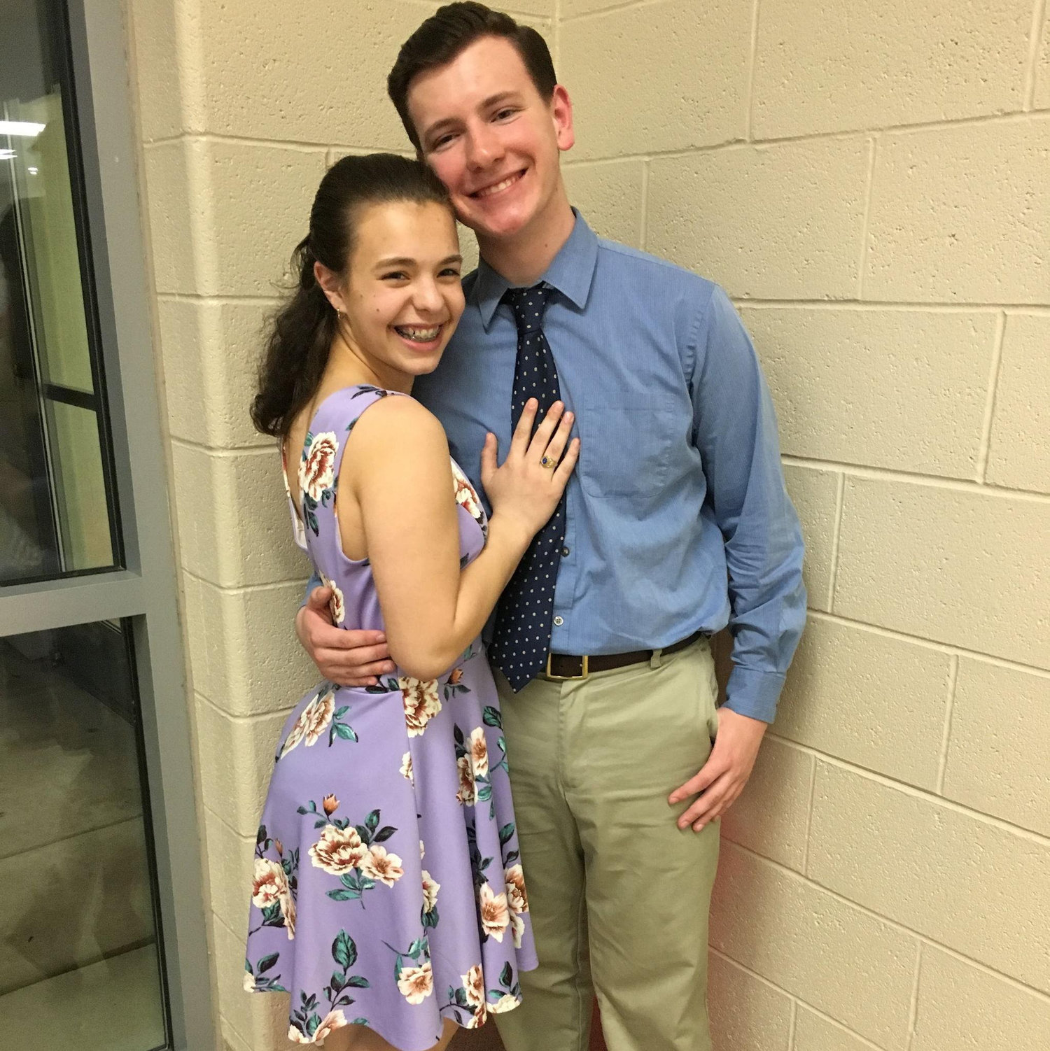 Sophie's original ring photo with Thomas! - April 2018
