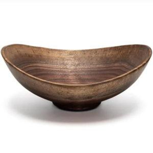 Medium Live Edge (oval) Wooden Bowl, Walnut | Andrew Pearce Bowls