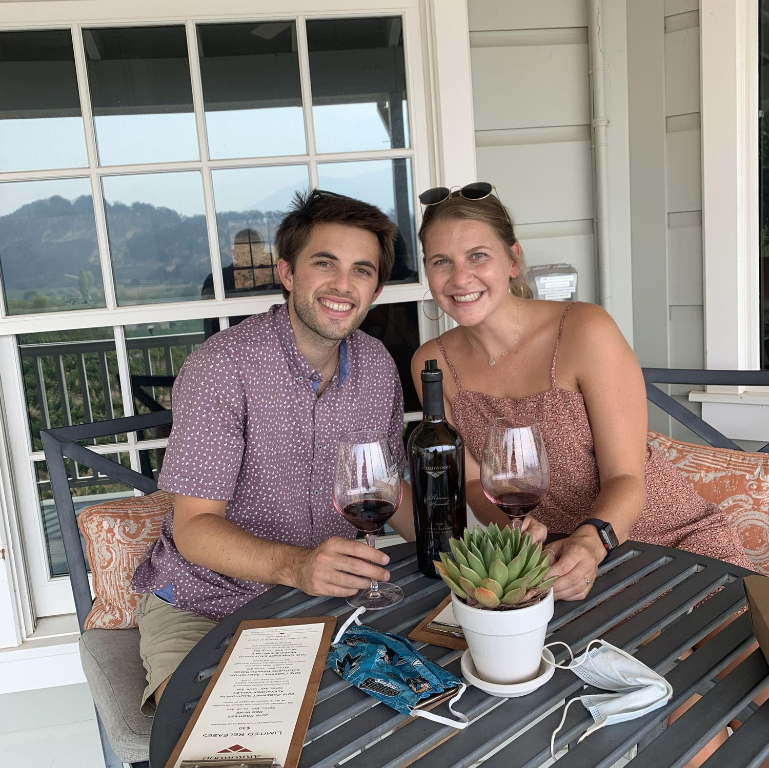 Spent a weekend in Sonoma/Napa on our first anniversary, and now we're heading back to get married!