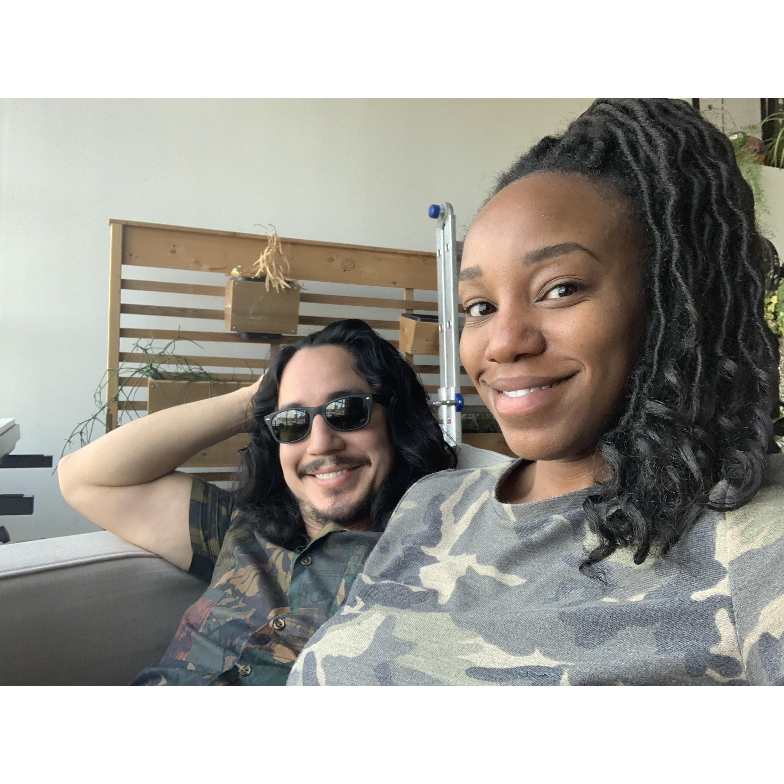 Hanging out at home. Sept 2018