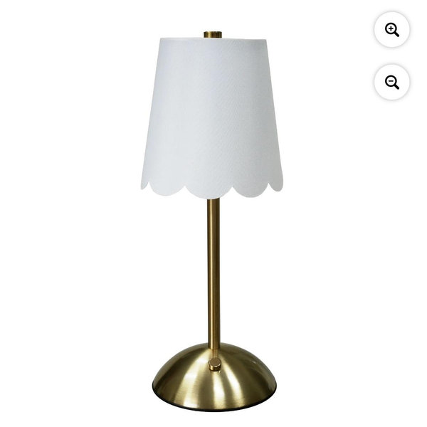 Home Decor Collection Cordless Rechargeable 11.9" Brass Table Lamp with Dimmable 3 Option Lights