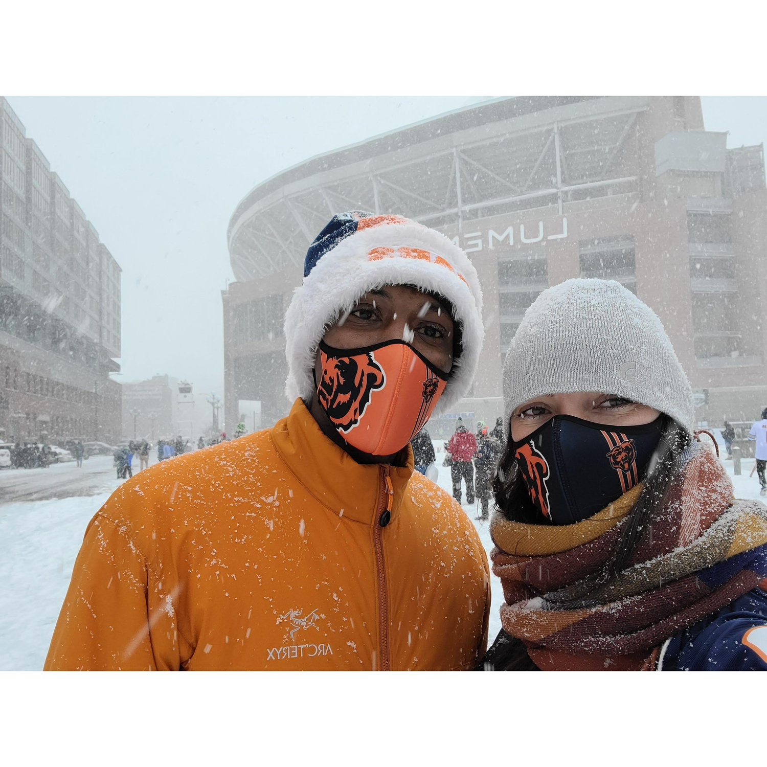 Birthday at the Bears/Seahawks game; it was so cold!! 2021
